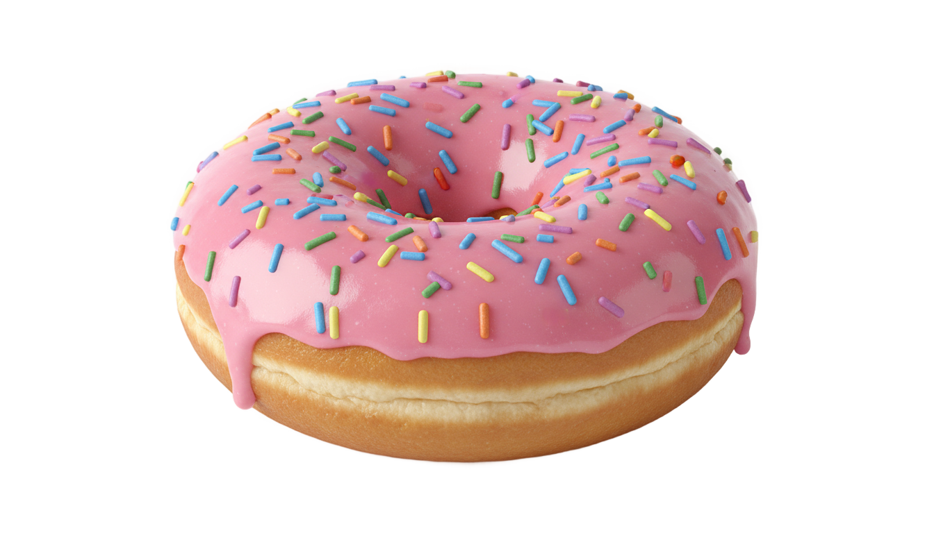 strawberry donut png PNG transparent background