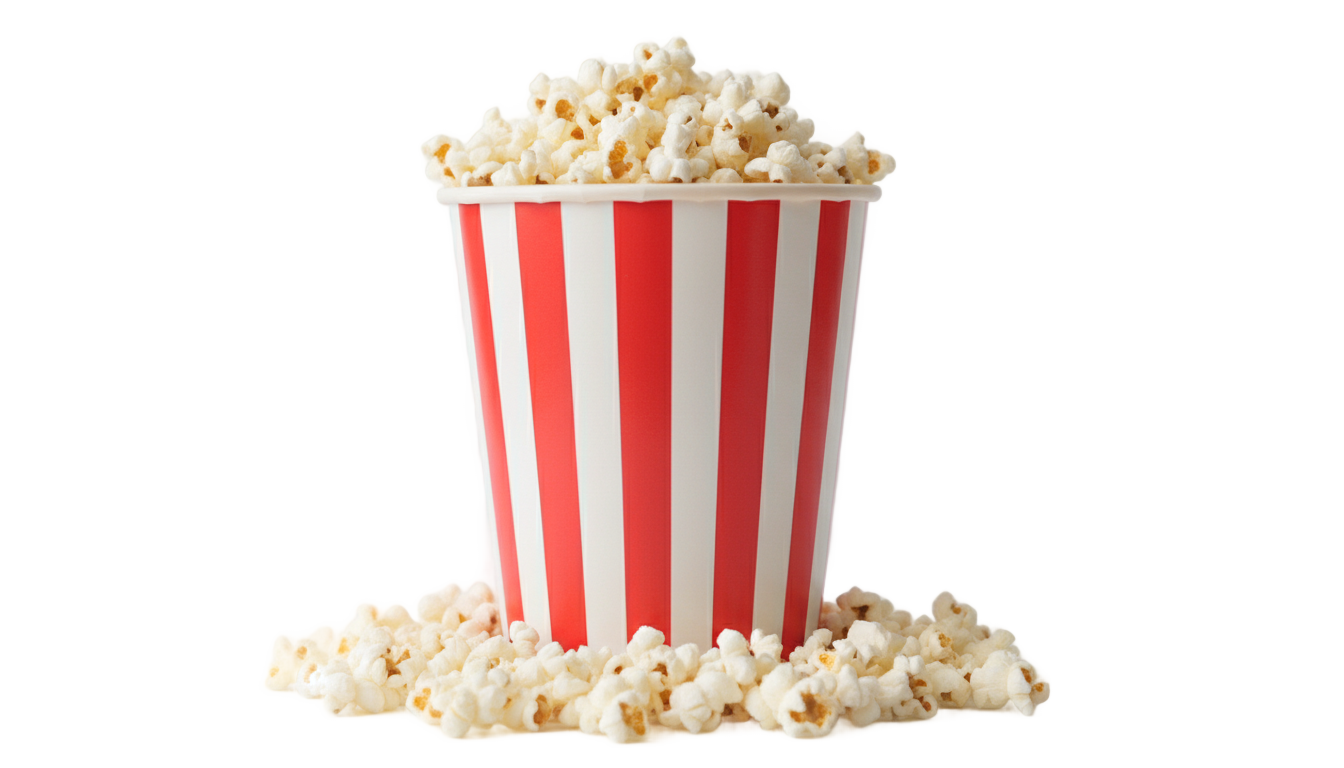 popcorn graphic png PNG transparent background