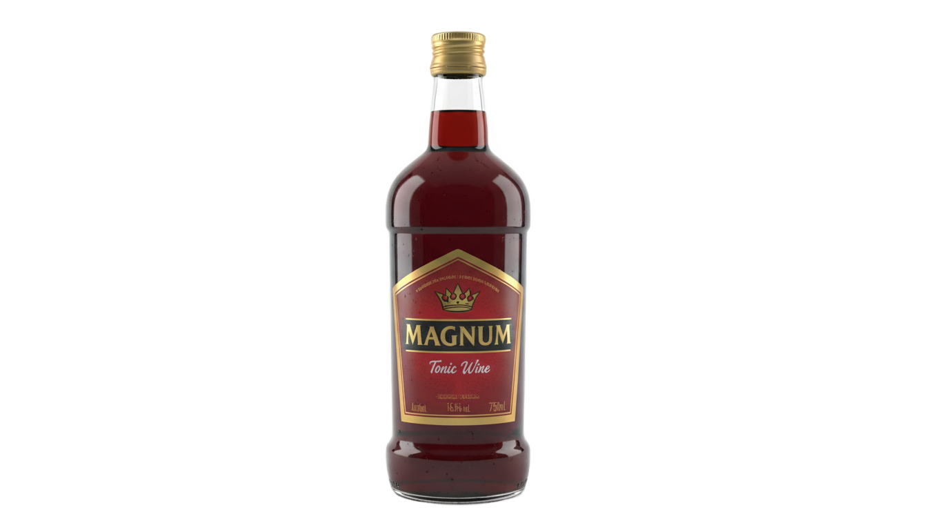 magnum tonic wine png PNG transparent background