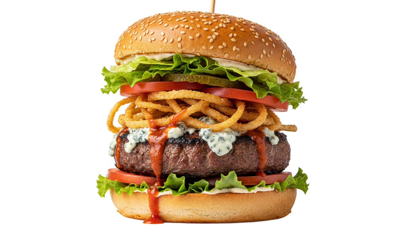 buffalo burger png menu PNG transparent background