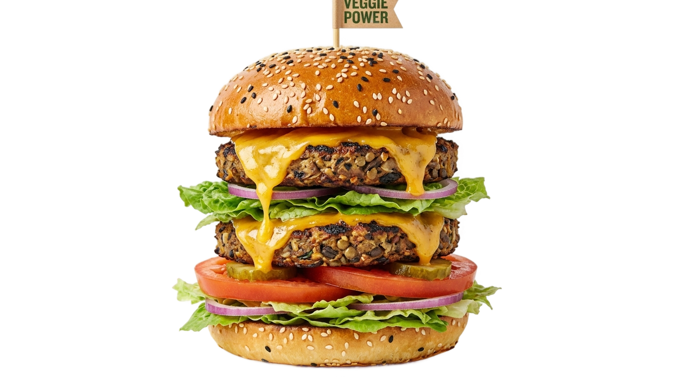 veg cheese burger png PNG transparent background