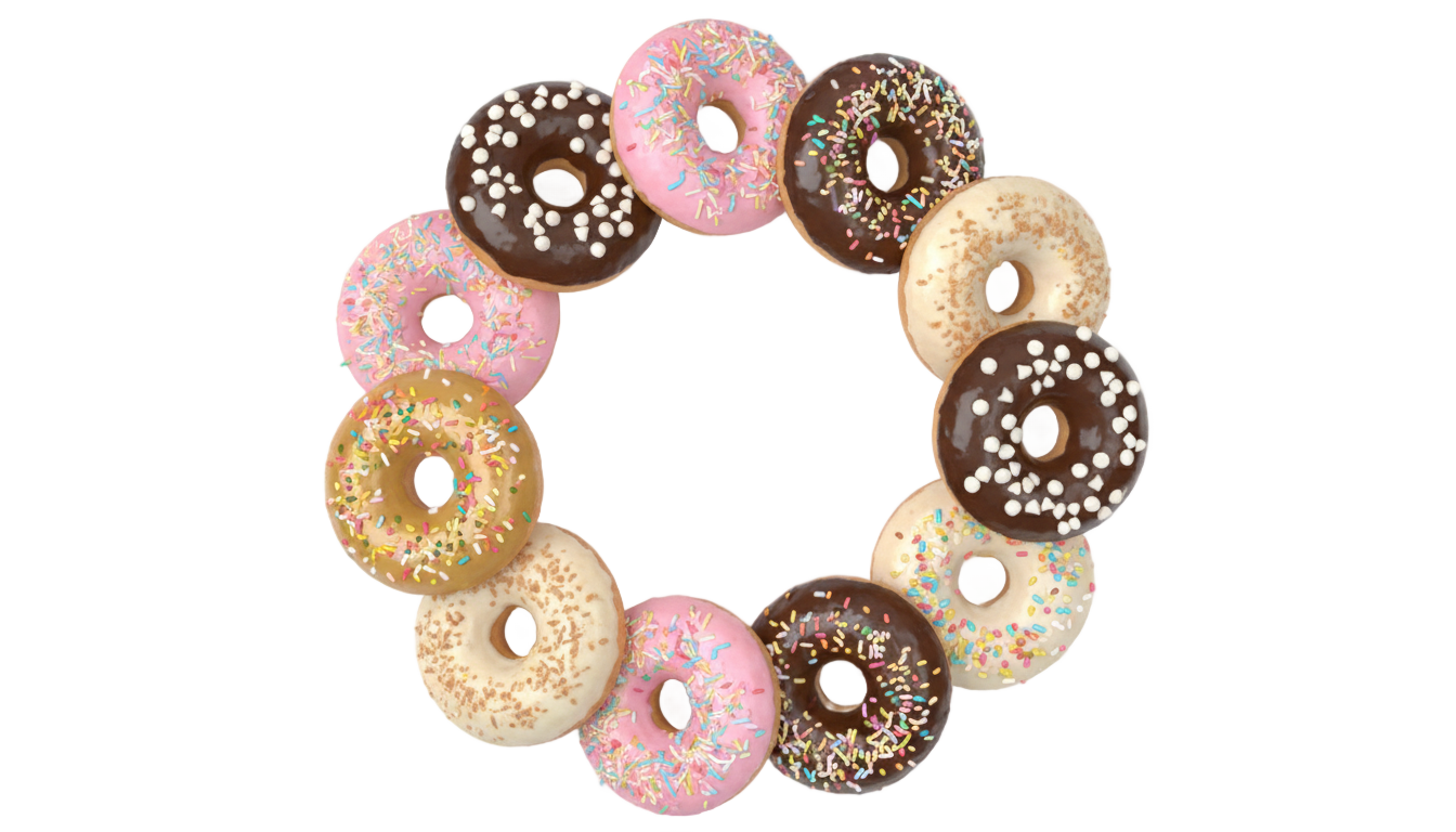donut border png PNG transparent background