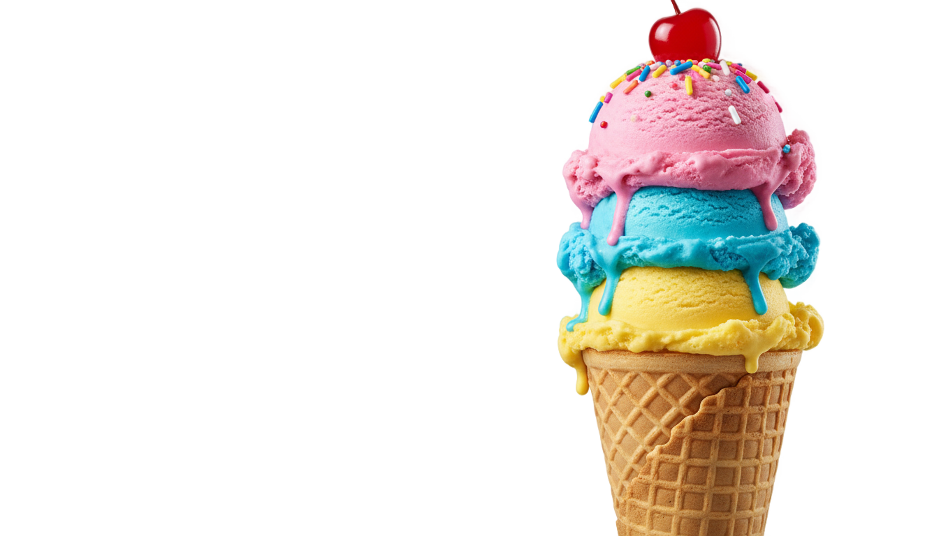 ice cream cone png cartoon PNG transparent background