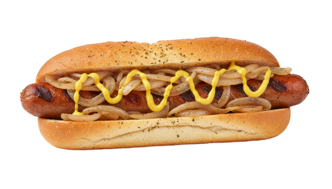 sausage sandwich png PNG transparent background