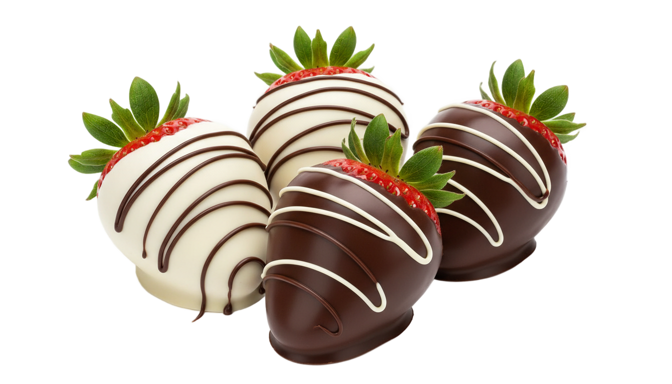 chocolate strawberries png PNG transparent background
