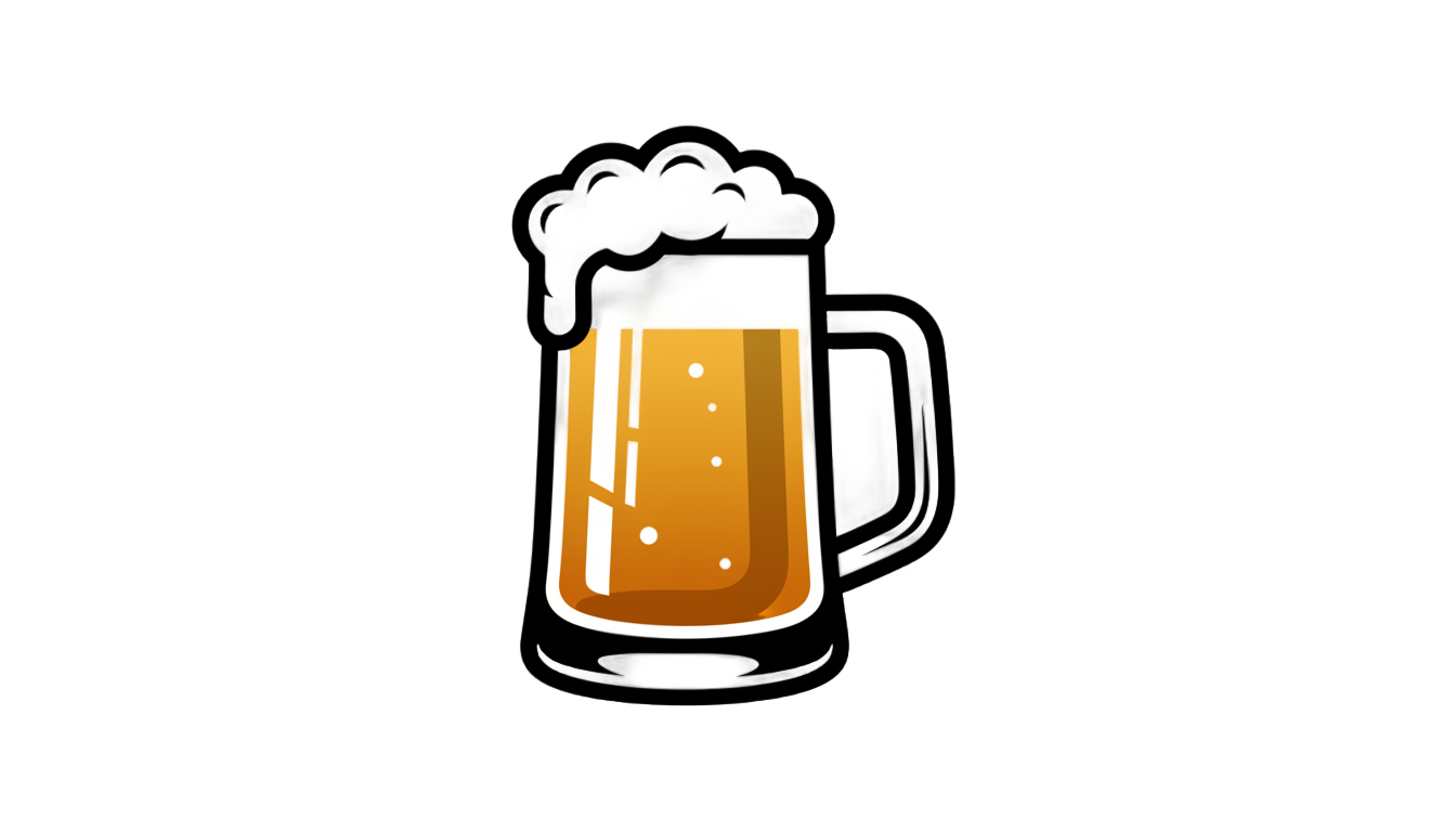 beer mug logo png PNG transparent background