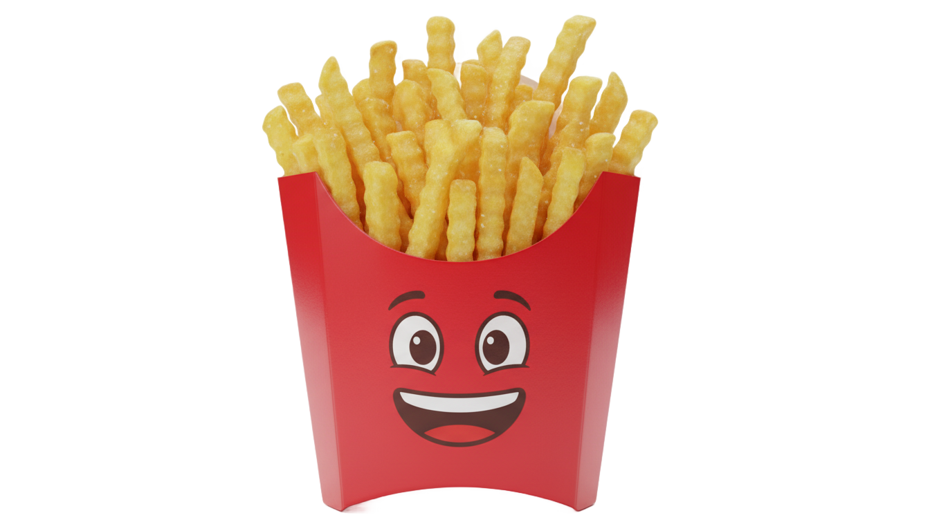 french fries emoji png PNG transparent background