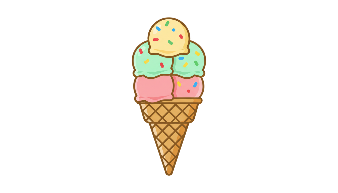 ideal ice cream logo png PNG transparent background