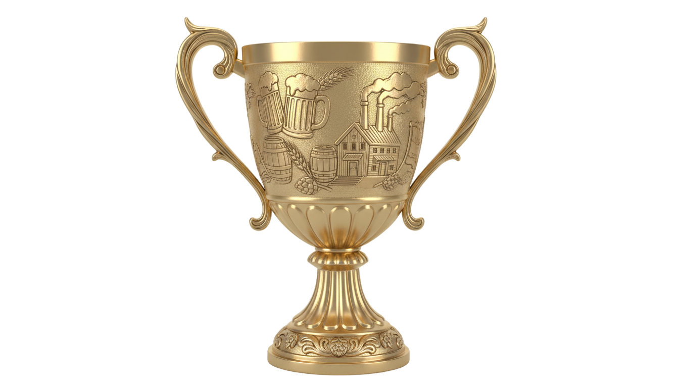 trophy beer logo png PNG transparent background