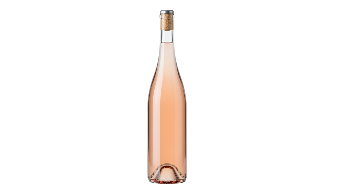 pink wine bottle png PNG transparent background