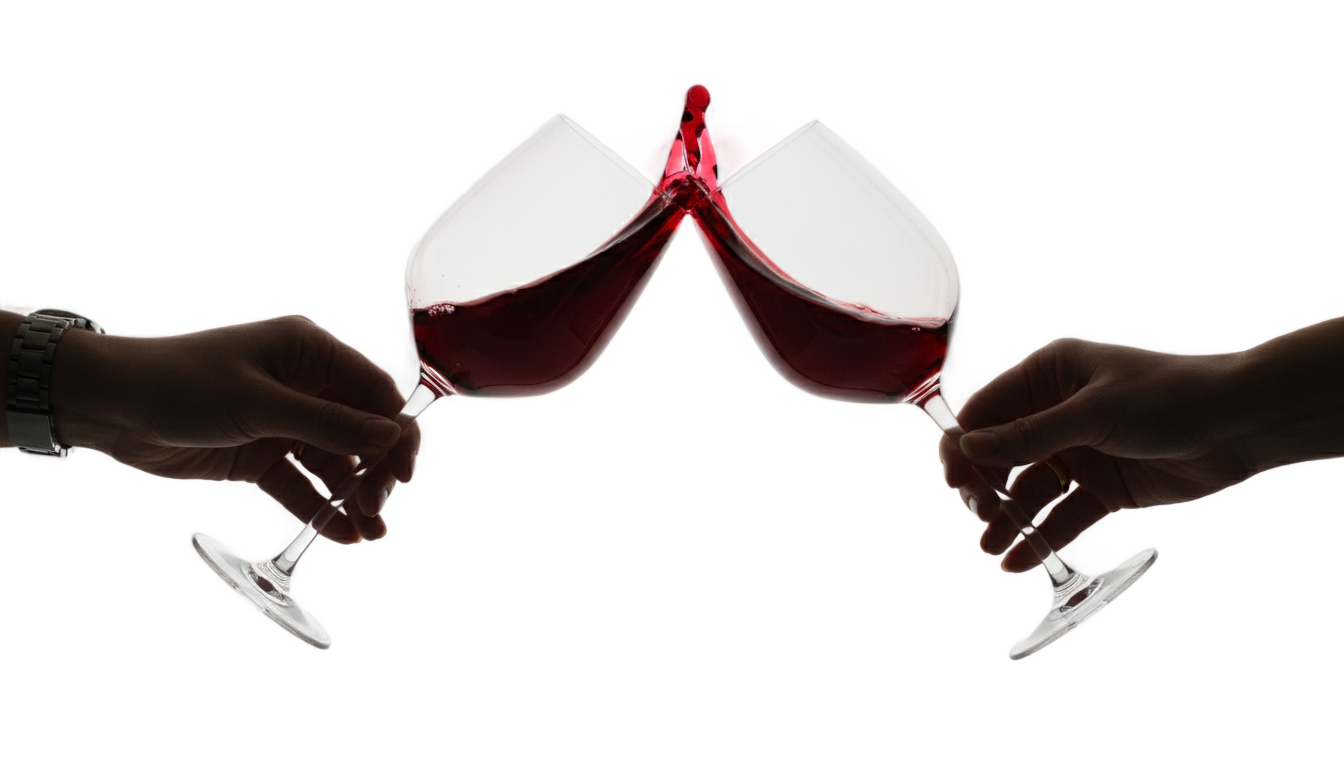 wine glass cheers png PNG transparent background