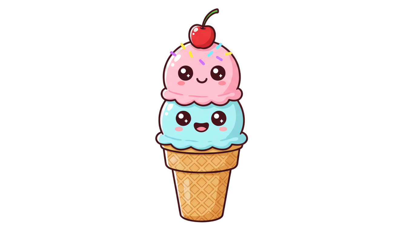 ice cream cartoon png PNG transparent background