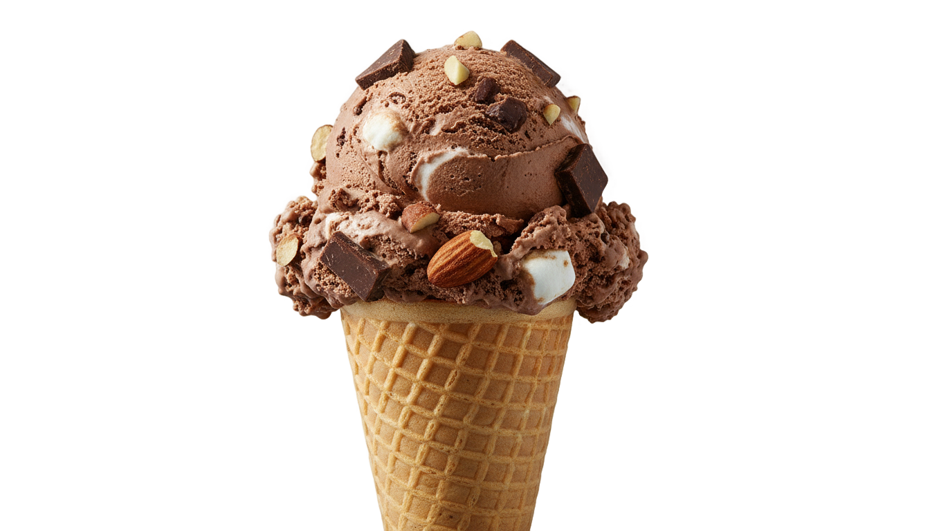 rocky road ice cream png PNG transparent background