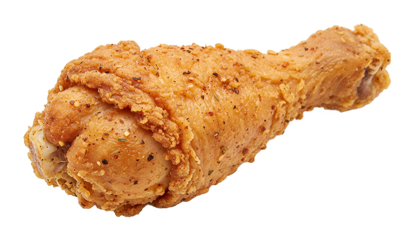 fried chicken leg piece png PNG transparent background
