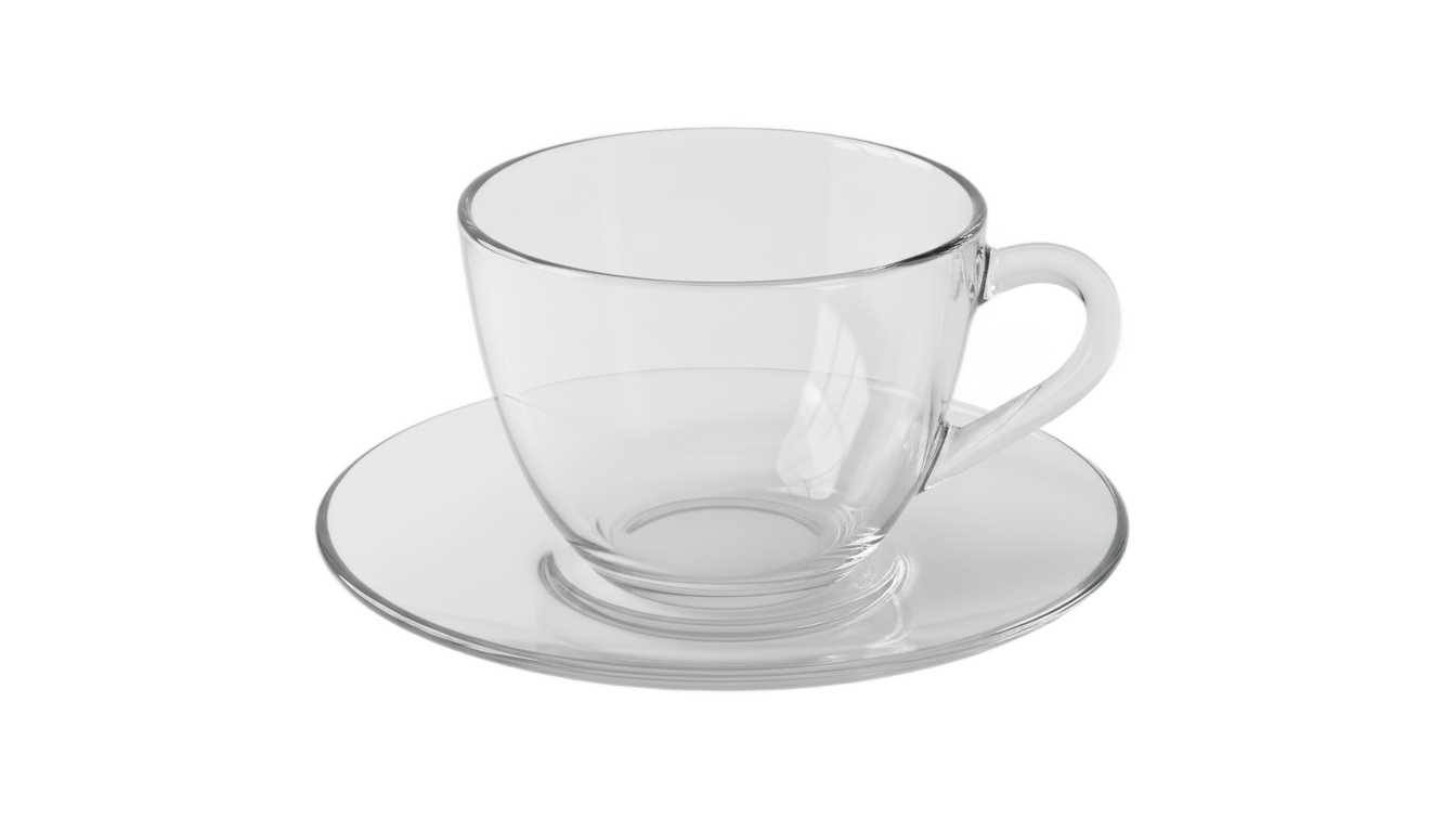 glass tea cup png PNG transparent background