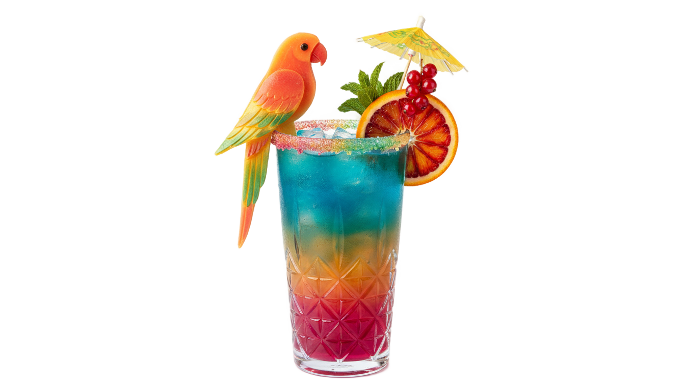 cocktail bird png PNG transparent background