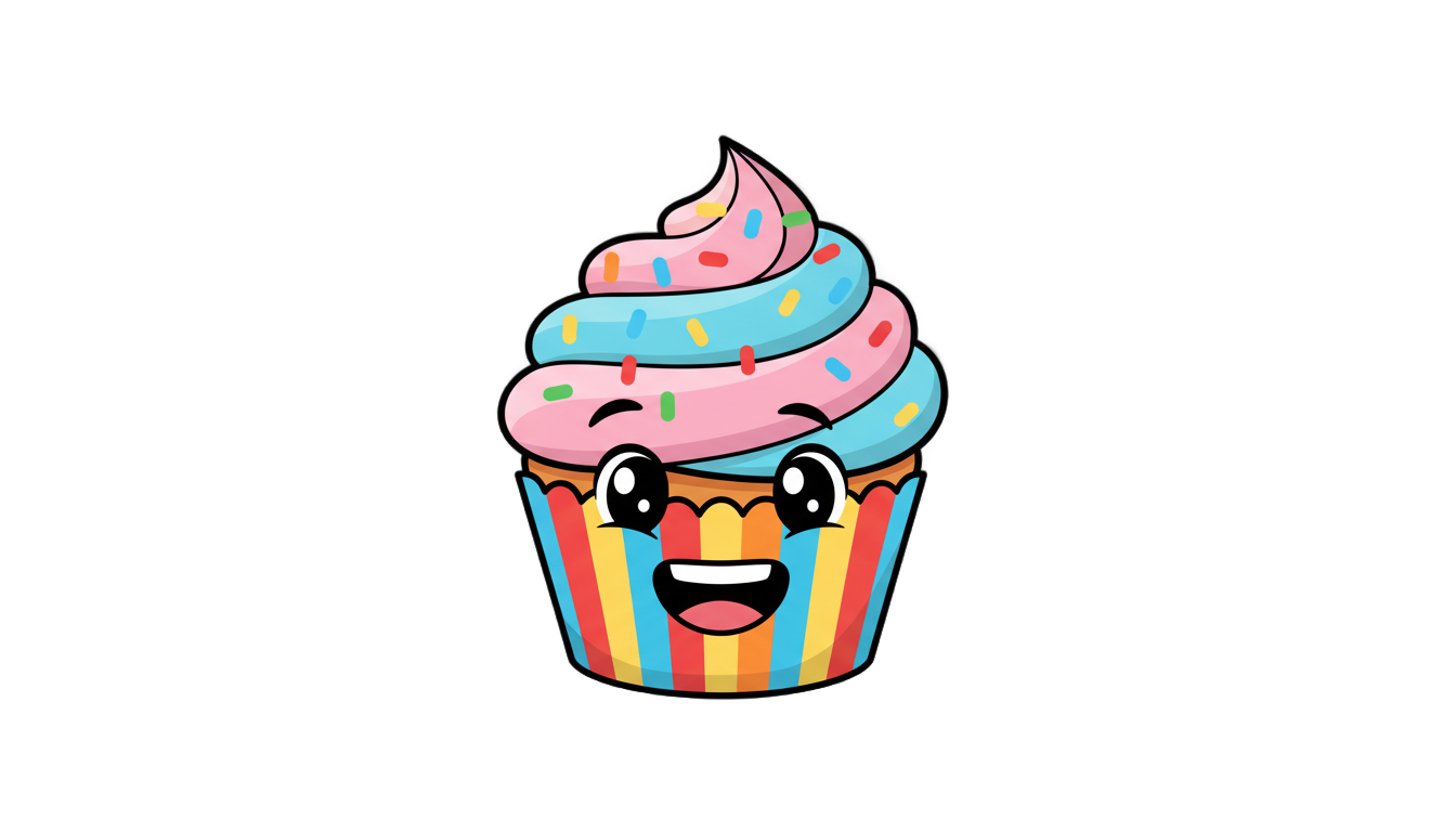 cupcake emoji png PNG transparent background