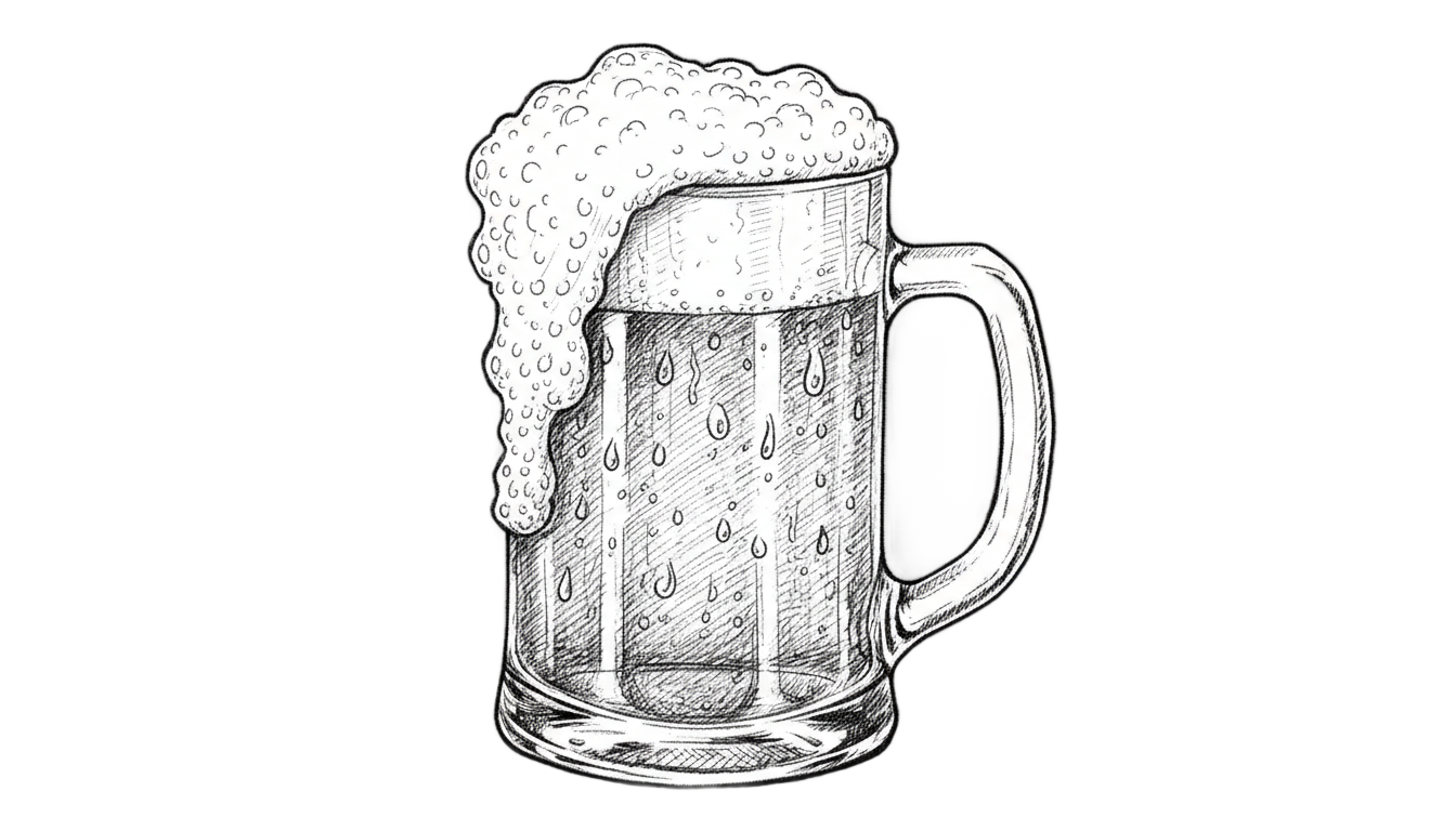 beer drawing png PNG transparent background