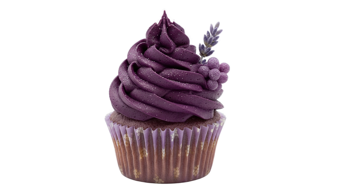 purple cupcake png PNG transparent background