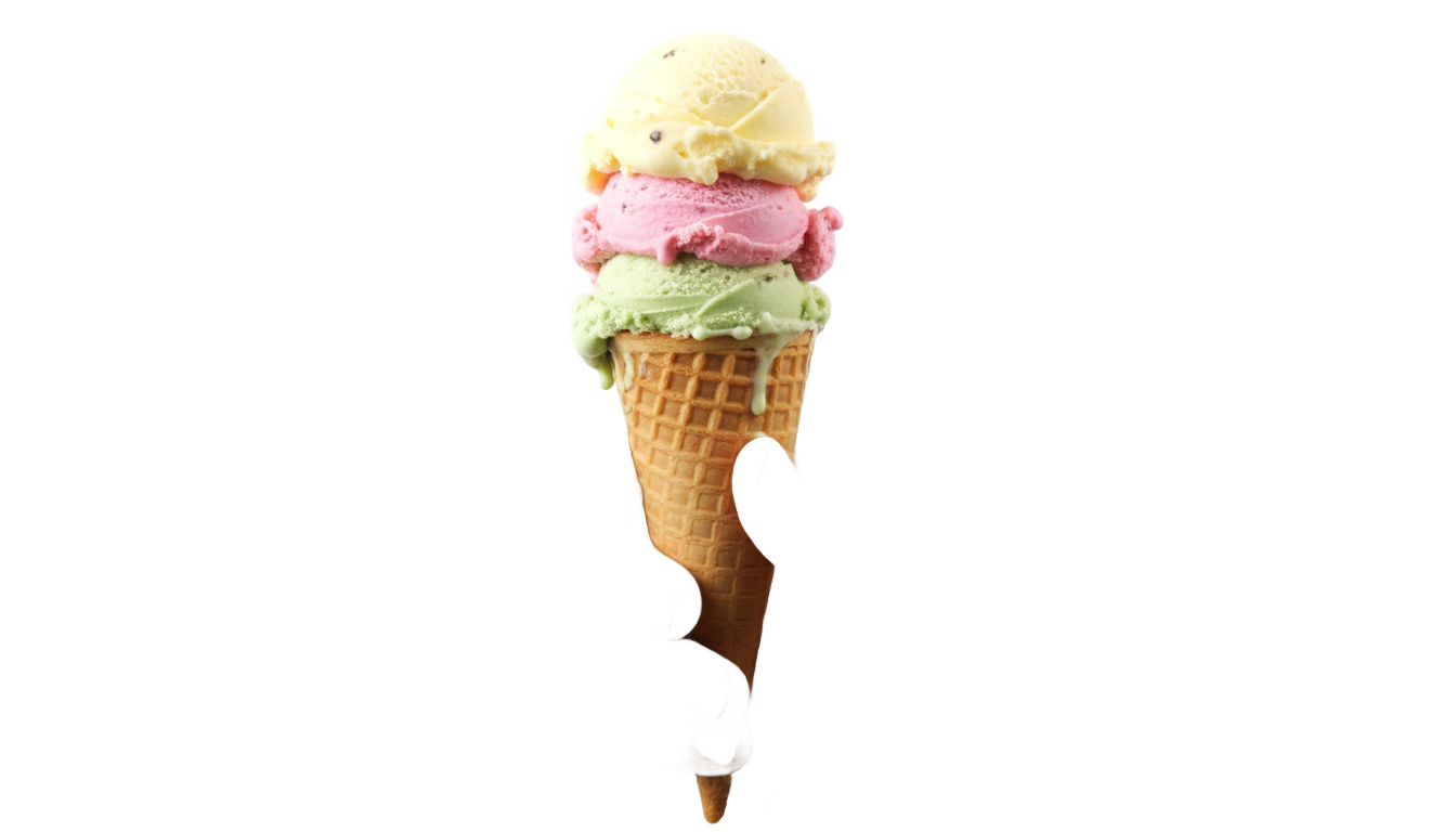 hand holding ice cream cone png PNG transparent background