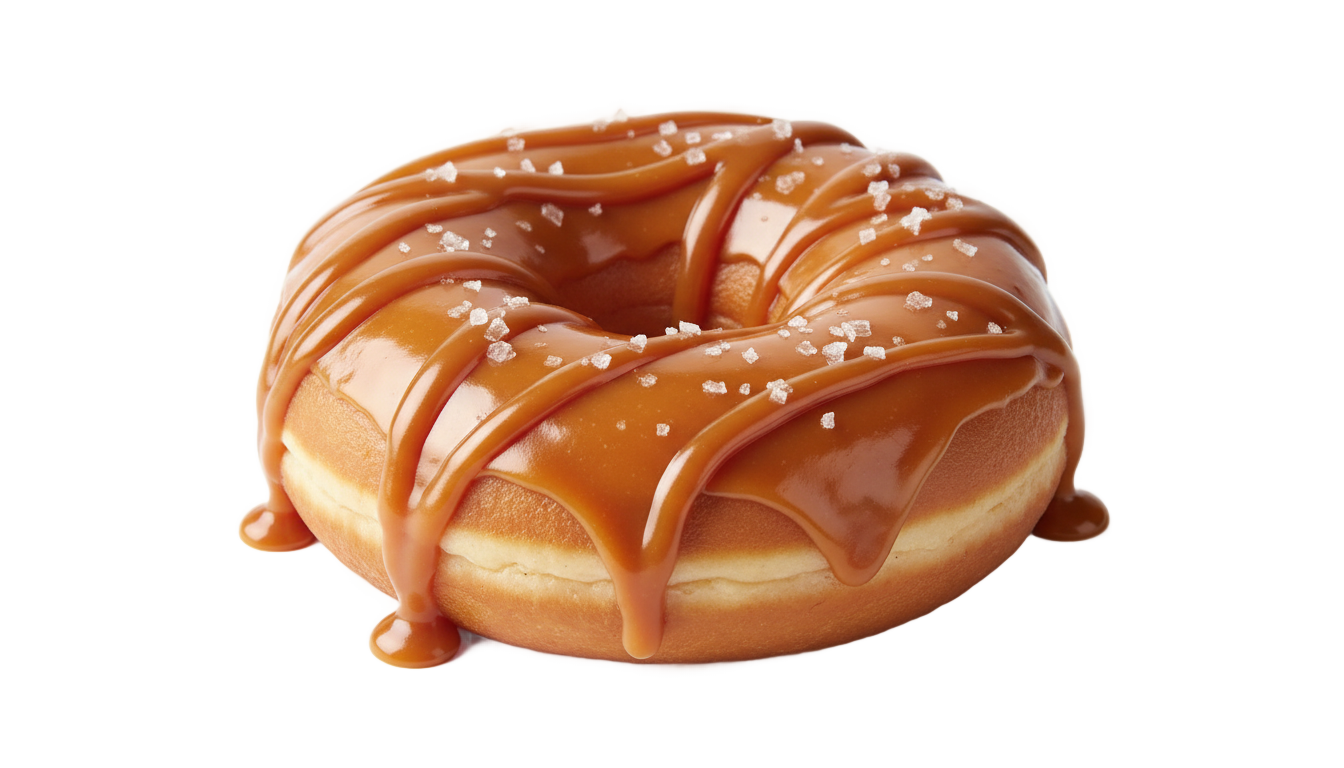 caramel donut png PNG transparent background