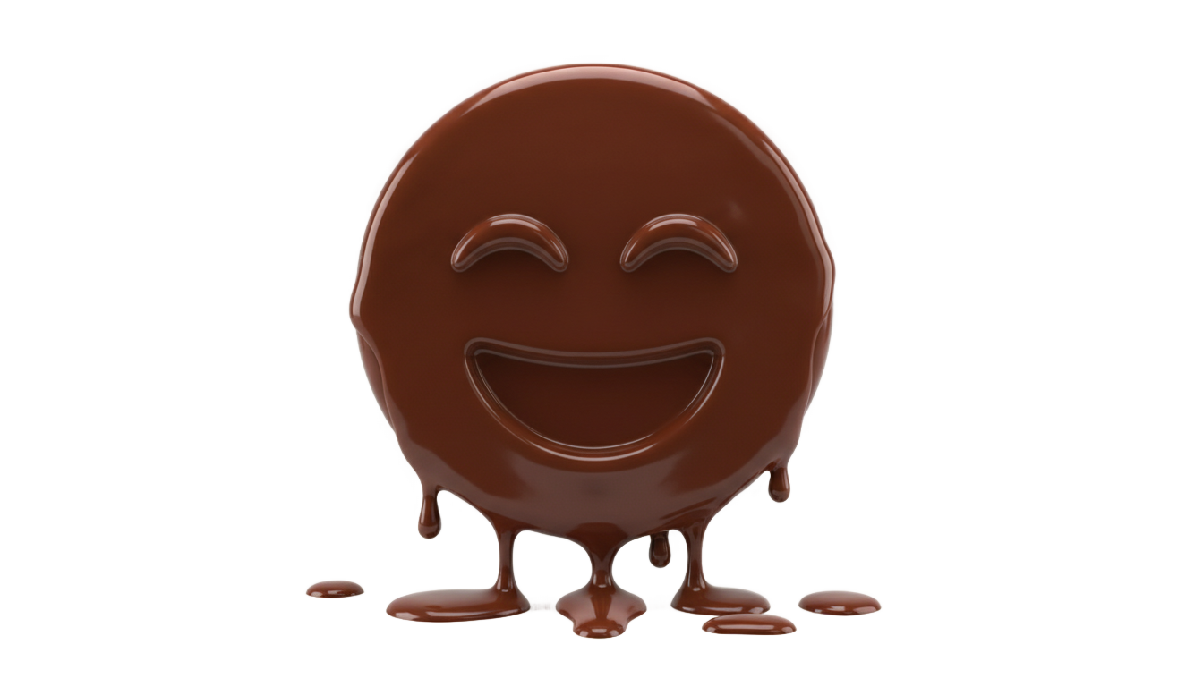 chocolate emoji png PNG transparent background