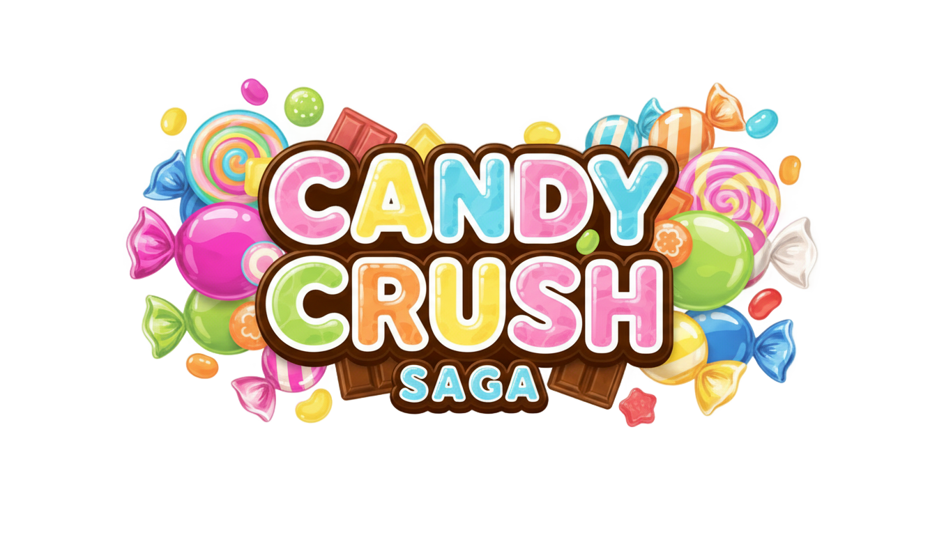 candy crush logo png PNG transparent background
