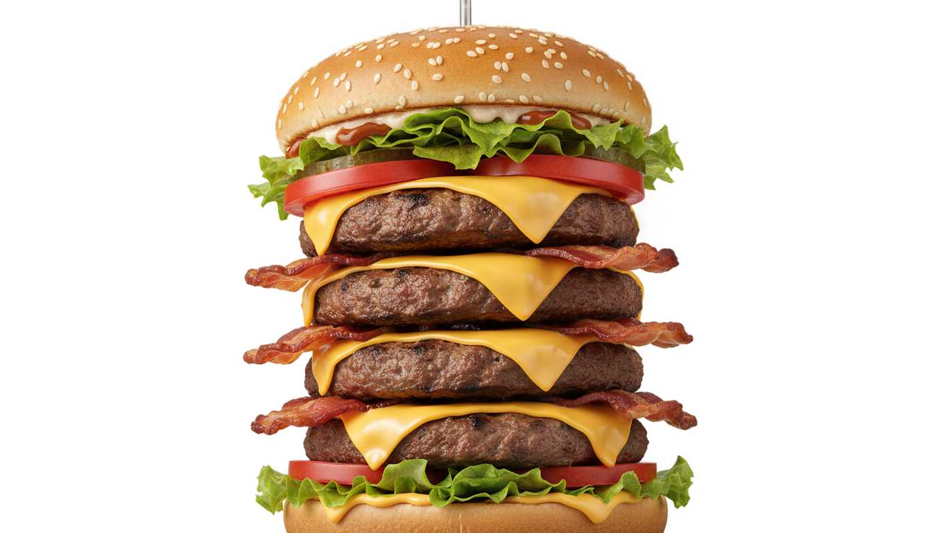 burger overload png PNG transparent background