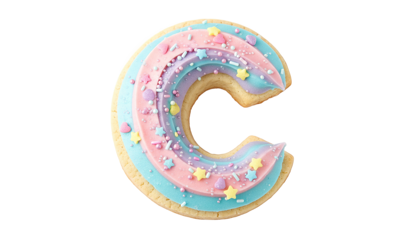cookie swirl c logo png PNG transparent background