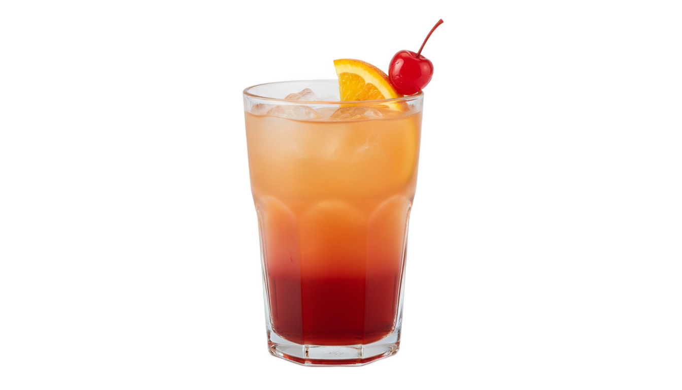 tequila sunrise cocktail png PNG transparent background
