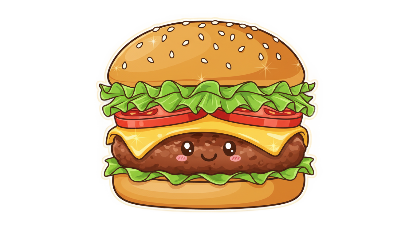 animated burger png PNG transparent background
