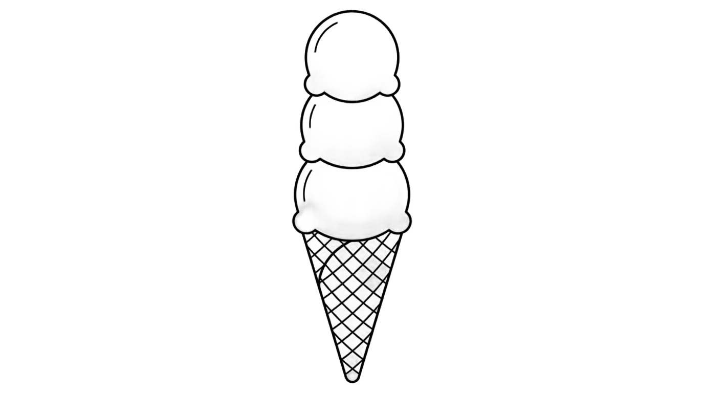 ice cream clipart png black and white PNG transparent background