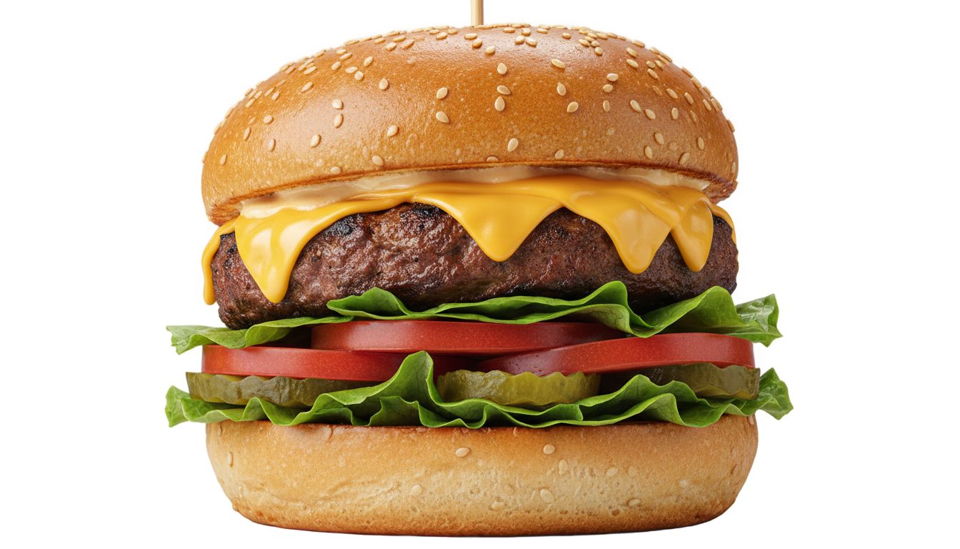 high resolution burger png PNG transparent background