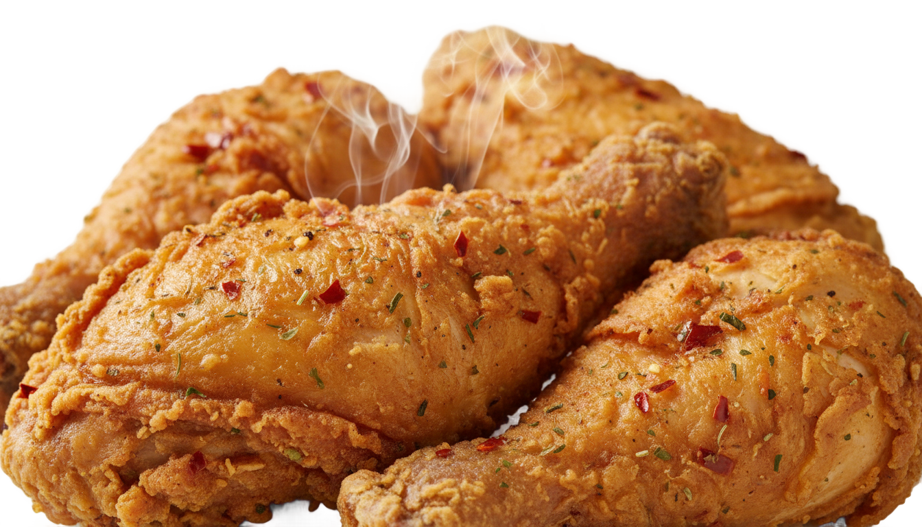 spicy fried chicken png PNG transparent background