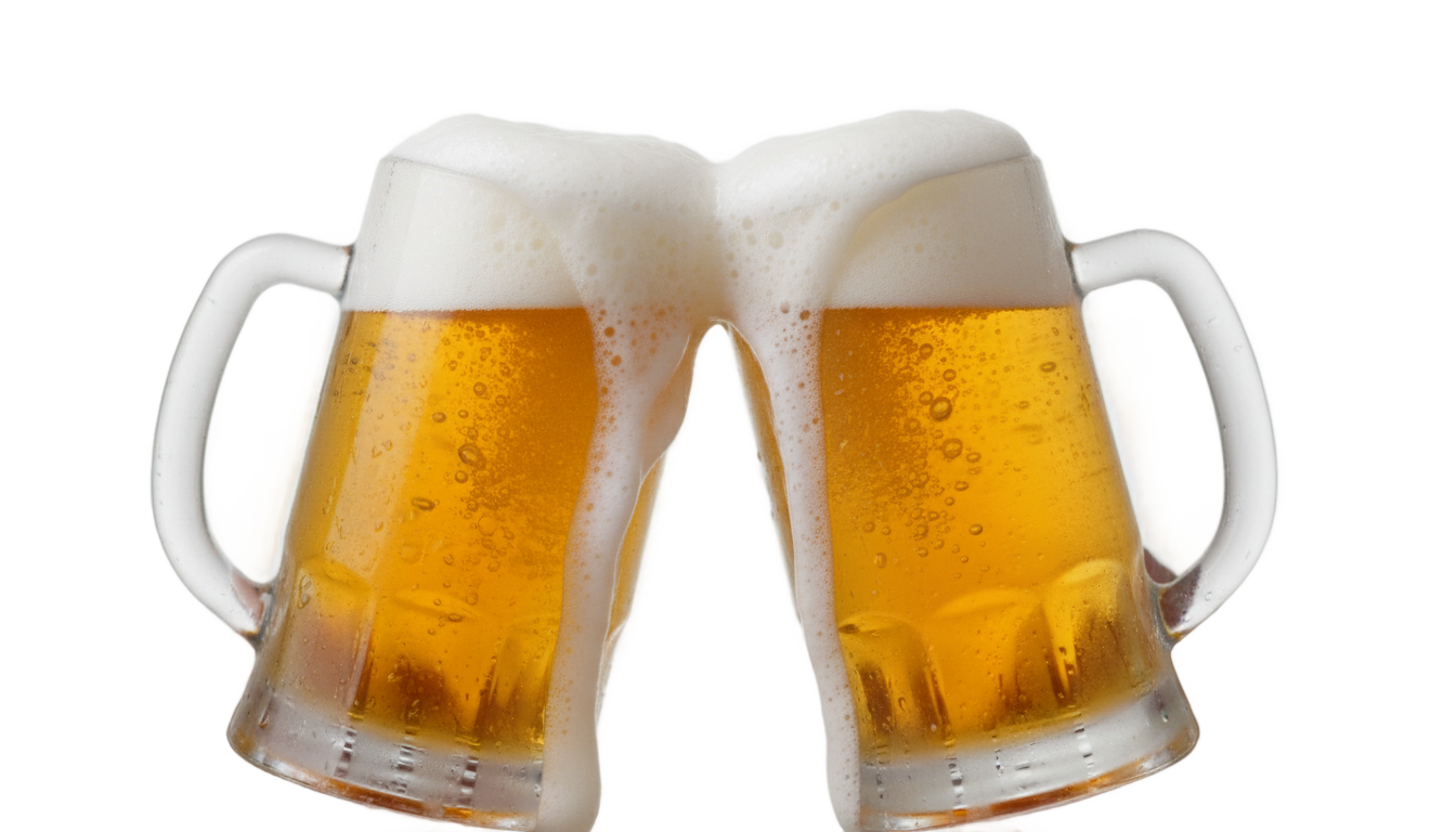 beer mugs png PNG transparent background