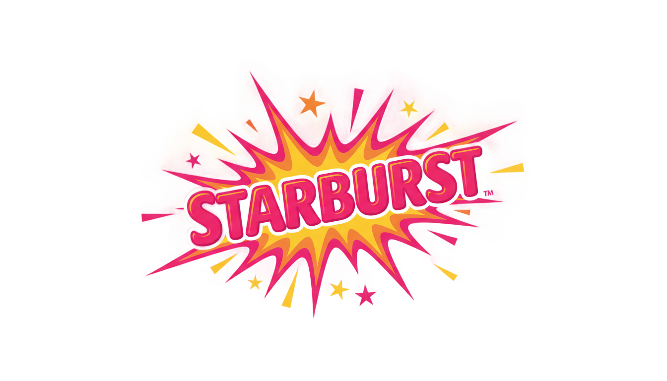 starburst candy logo png PNG transparent background
