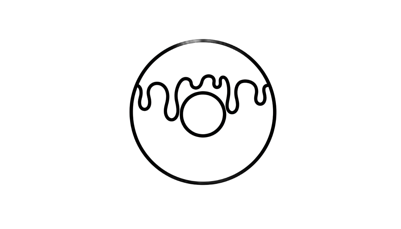 donut outline png PNG transparent background