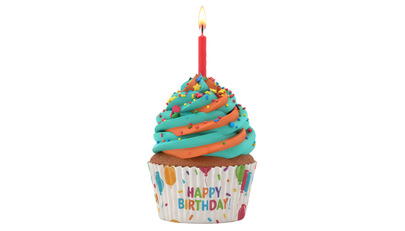 cupcake cumpleaños png PNG transparent background