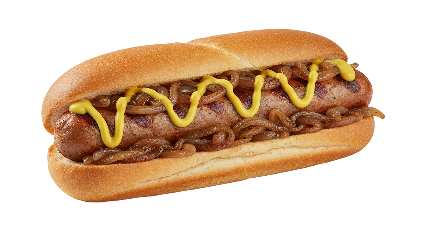 sausage sandwich png PNG transparent background