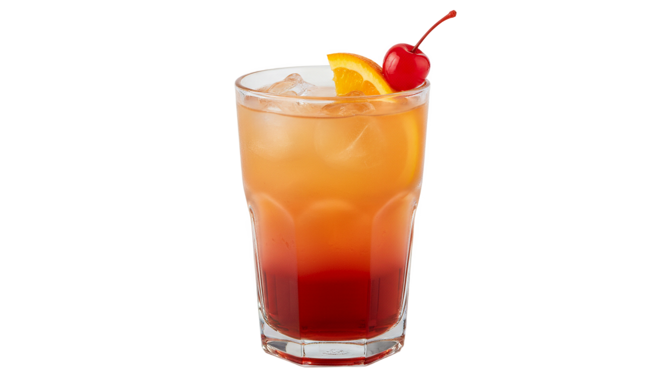 tequila sunrise cocktail png PNG transparent background