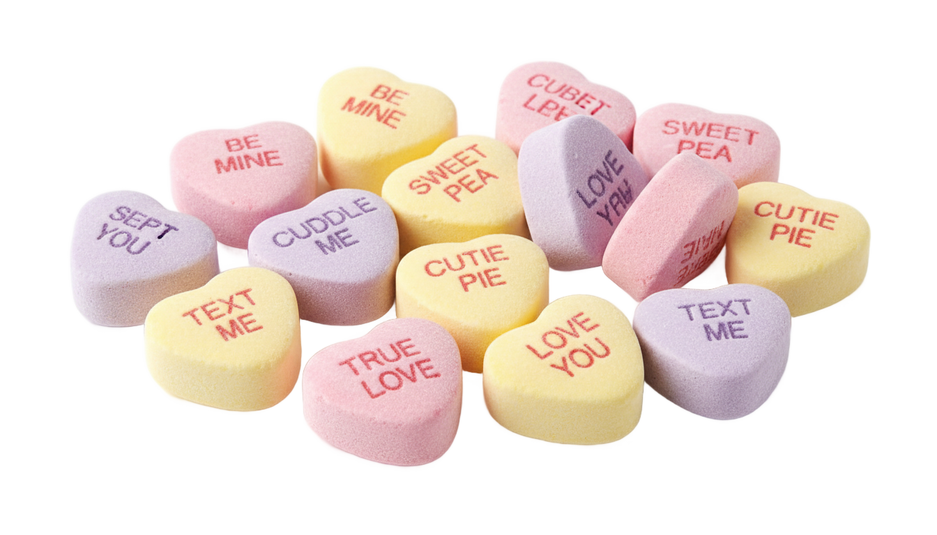 sweethearts candy png PNG transparent background