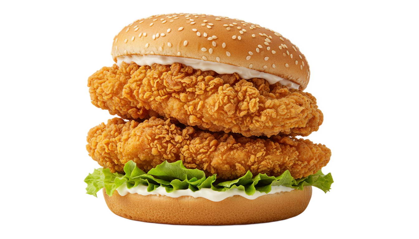 zinger sandwich png PNG transparent background