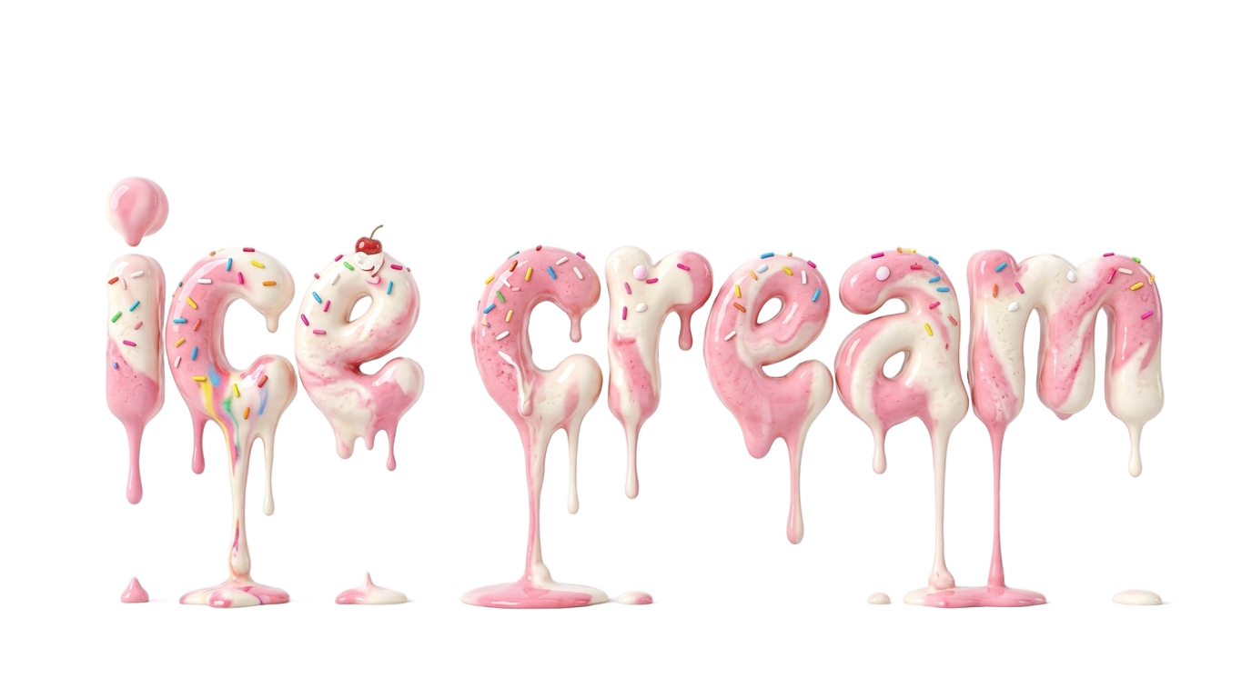 ice cream text png PNG transparent background