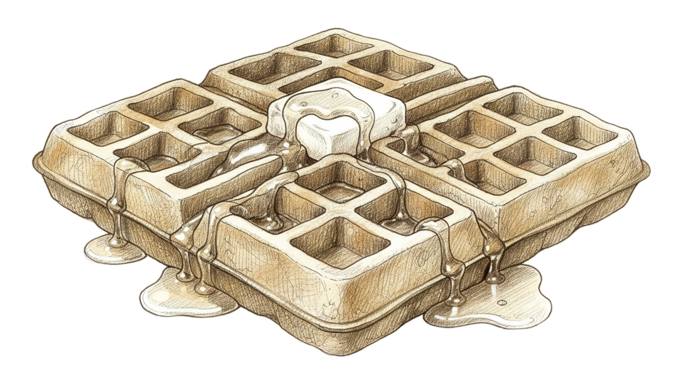 waffle drawing png PNG transparent background