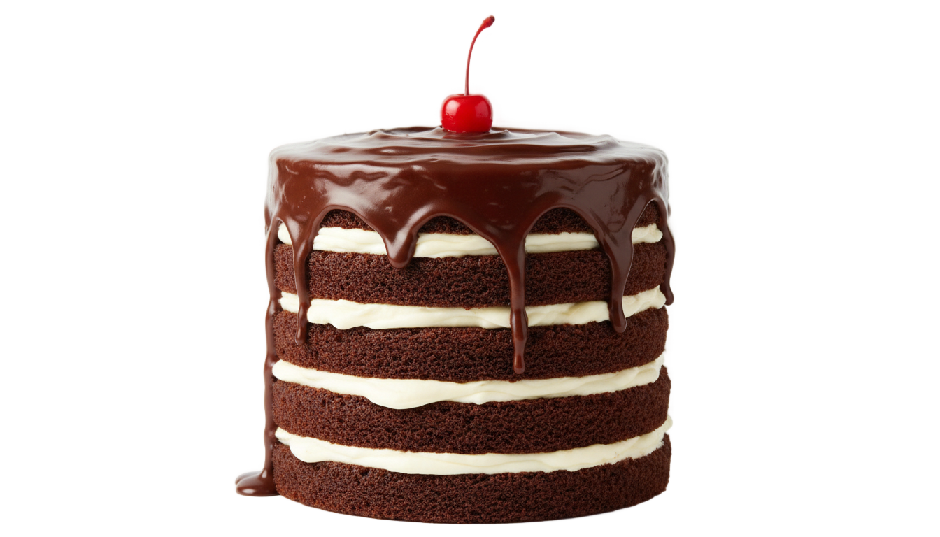 chocolate cake cartoon png PNG transparent background