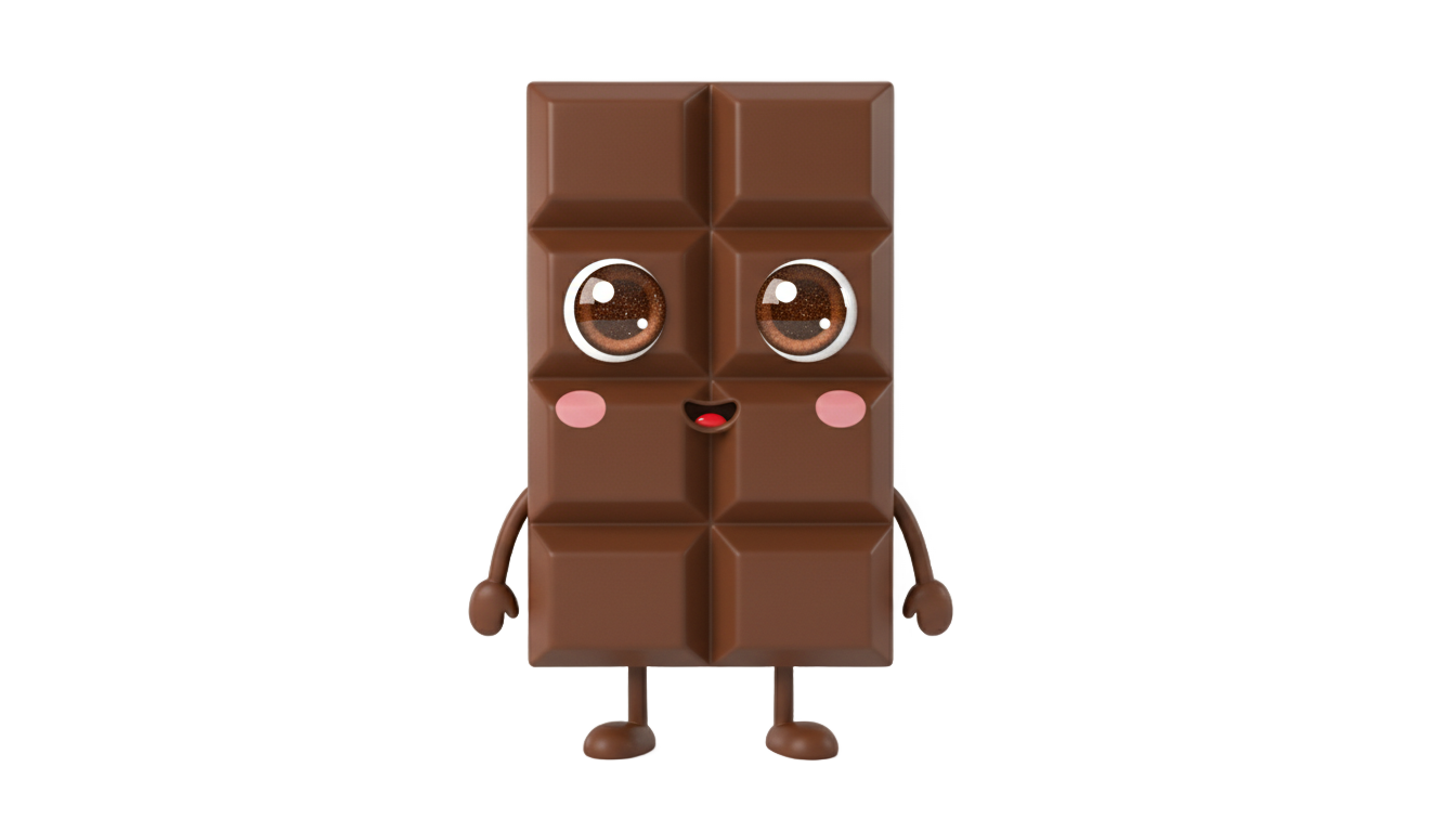 chocolate kawaii png PNG transparent background