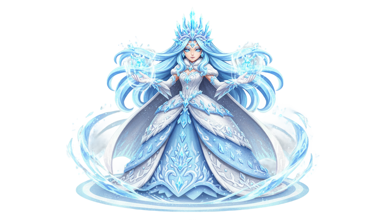 frost queen cookie png PNG transparent background