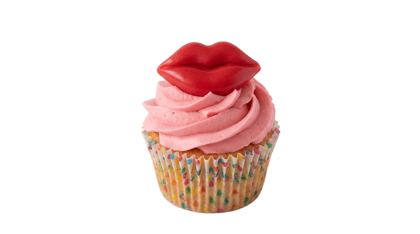 kiss png cupcake PNG transparent background