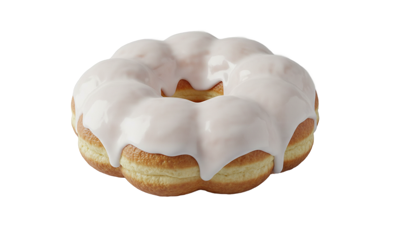 white donut png PNG transparent background