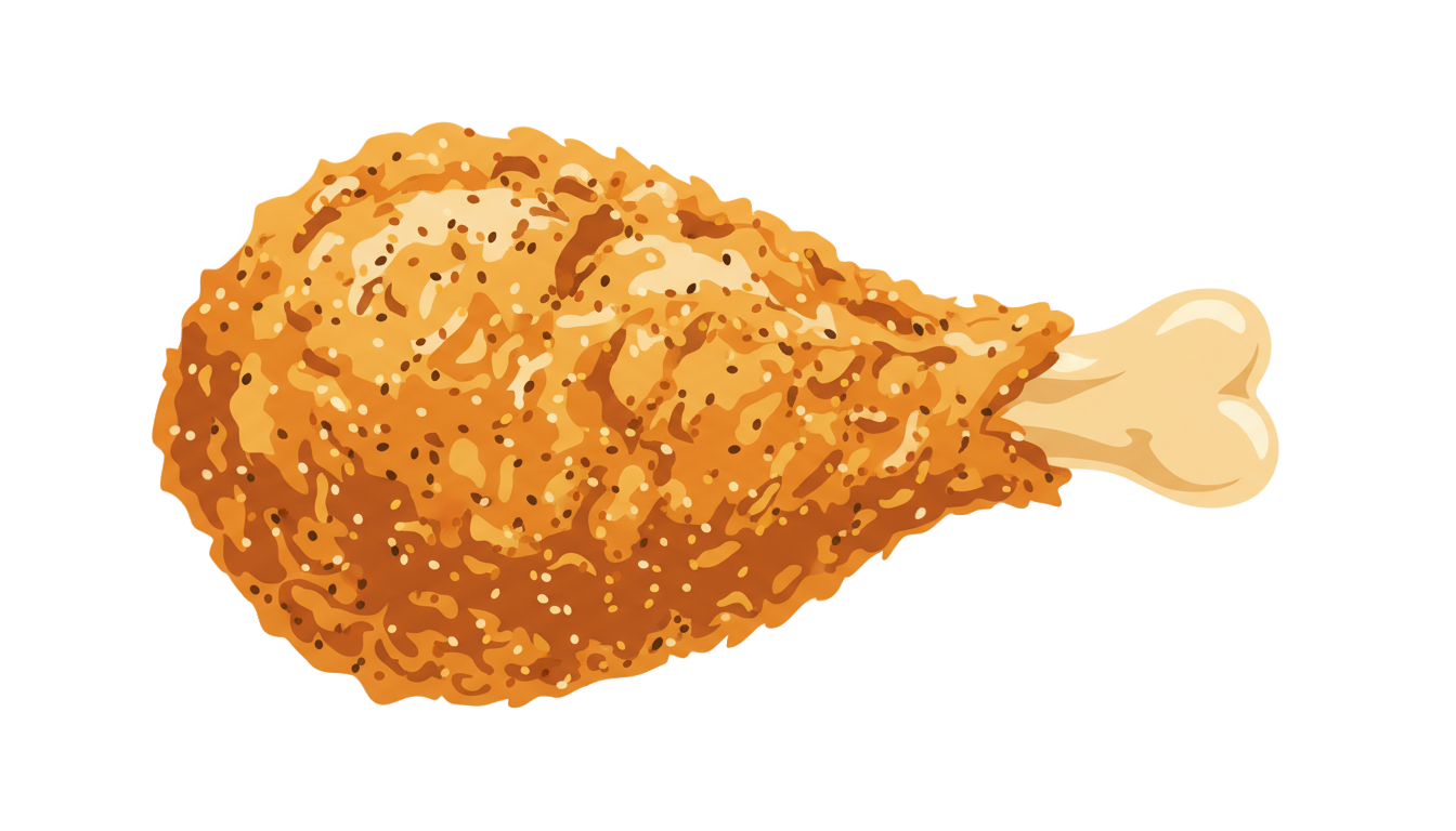 fried chicken icon png PNG transparent background